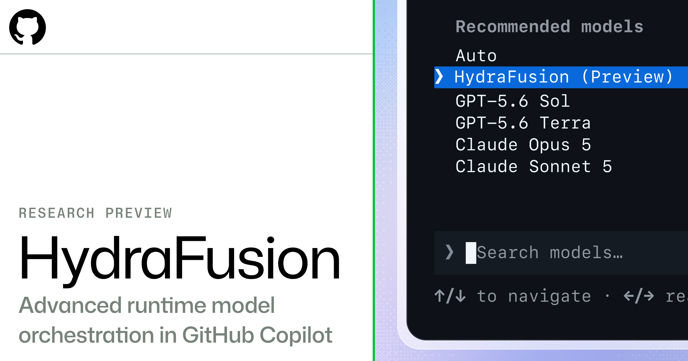 GitHub发布HydraFusion研究预览：用多模型动态编排争夺“前沿质量”与成本平衡